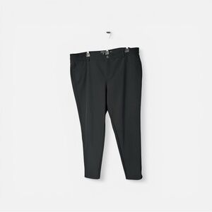 Lafayette 148 New York Womens Plus Mercer Black Trousers Tapered Pants Sz 18